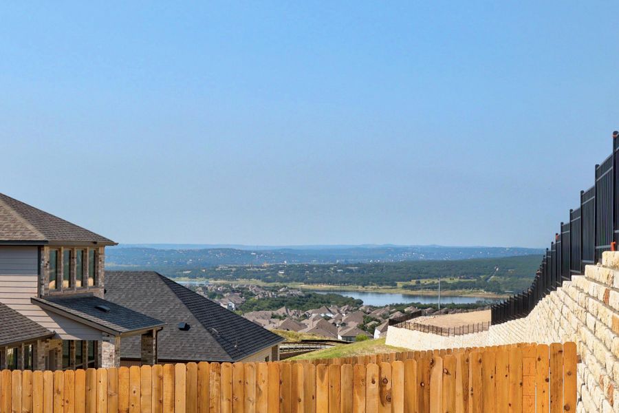 Exterior details and patio area of a home in Lakeside at Tessera, Lago Vista (Image 29).