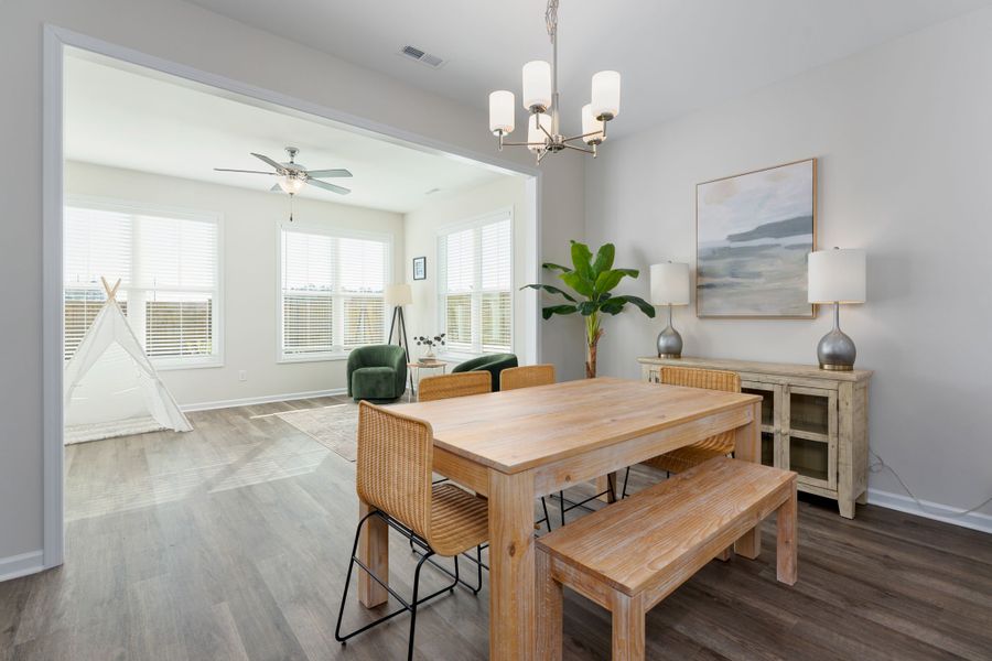 Furnished interior view inside a new home in River Tide Farms, Bolivia (Image 13).