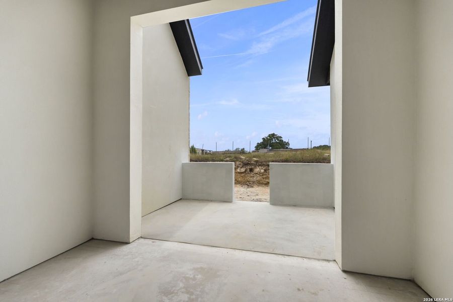 Exterior details and patio area of a home in , San Antonio (Image 40).