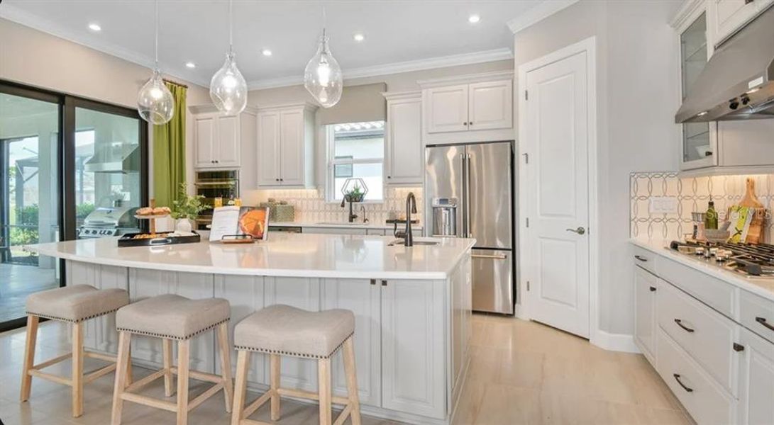 Furnished interior view inside a new home in Esplanade at Skye Ranch, Sarasota (Image 7).