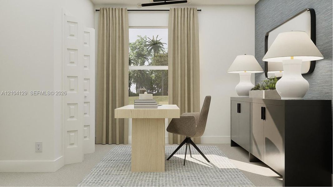 Furnished interior view inside a new home in Verdana Grove, Miami (Image 24). Furnished interior view inside a new home in Verdana Grove, Miami (Image 24).