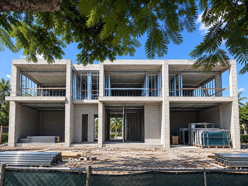In-progress construction of a new home in , North Miami, FL (Image 8).