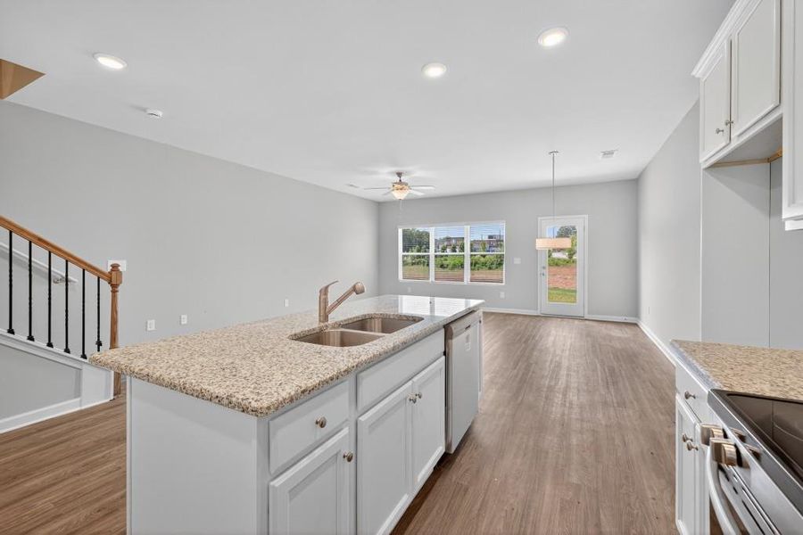 Furnished interior view inside a new home in The Reserve At Clock Tower, Douglasville (Image 12).