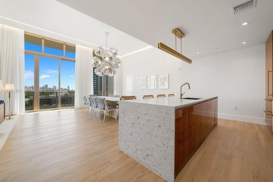 Furnished interior view inside a new home in , Miami (Image 36).