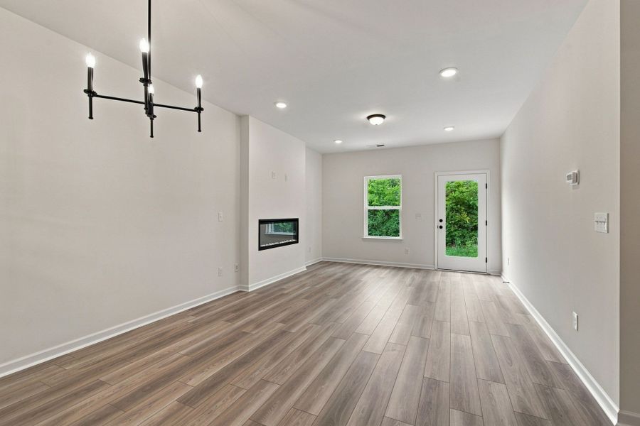 These pictures are of another unit of the same floor plan. Design selections will vary.