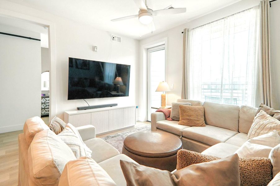 Furnished interior view inside a new home in Parkside at Mueller, Austin (Image 11).