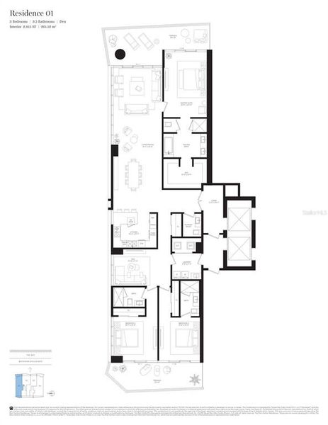 2D floor plan layout of this home in , Tampa, FL (Image 6).