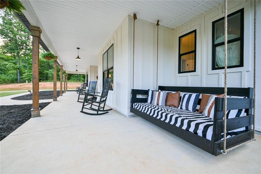Exterior details and patio area of a home in , Monticello (Image 40).