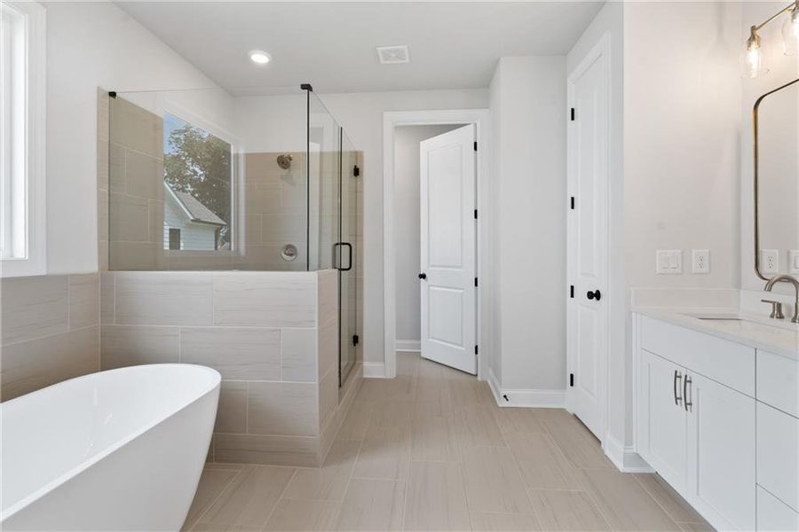Furnished interior view inside a new home in Promenade at Sawnee Village, Cumming (Image 11).