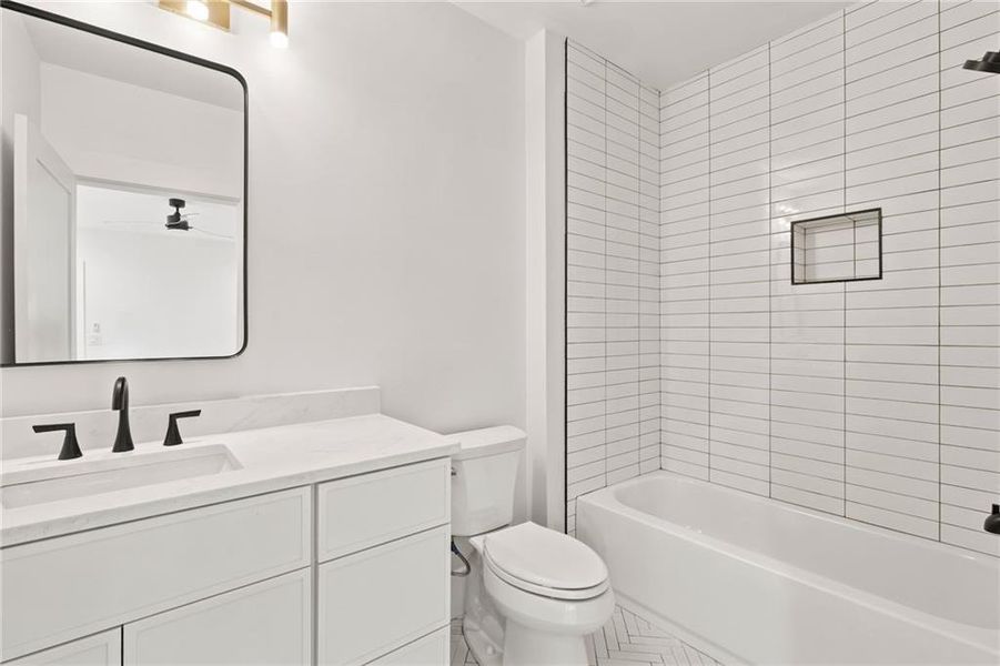 Furnished interior view inside a new home in , Atlanta (Image 44).