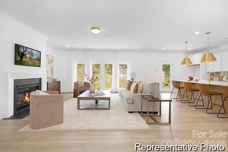 Furnished interior view inside a new home in Whispering Hills, Locust (Image 12).