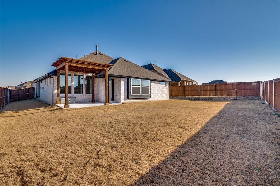 Exterior details and patio area of a home in , Crandall (Image 23). Exterior details and patio area of a home in , Crandall (Image 23).