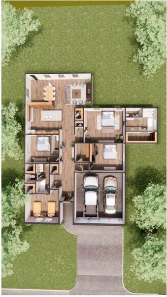 2D floor plan layout of this home in , Montgomery, TX (Image 3).