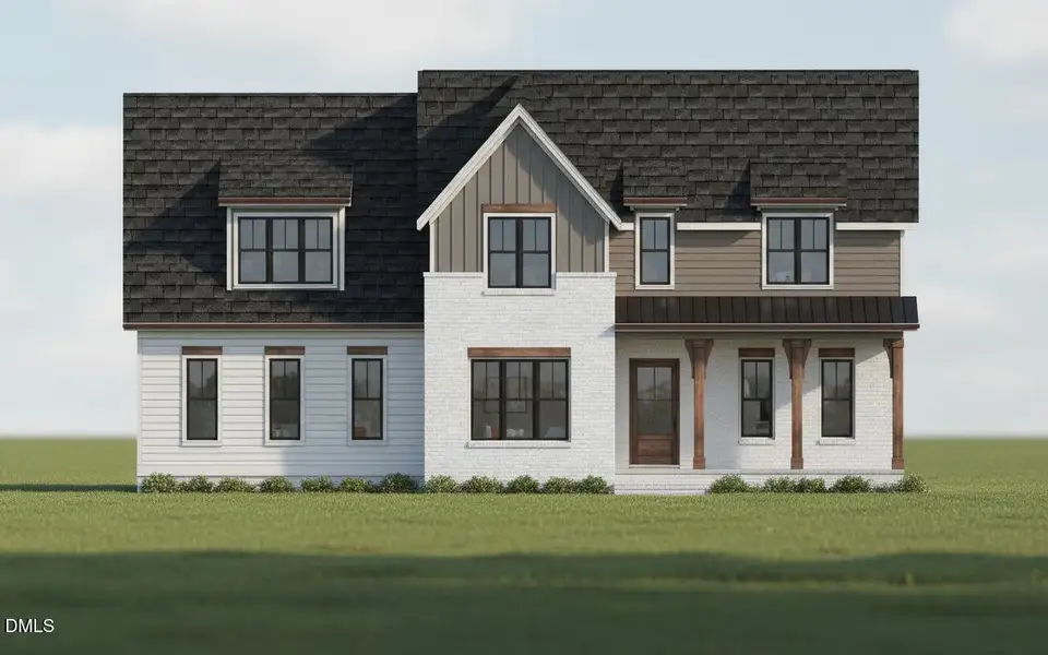 Exterior rendering of this home design in Eller Farms, Wendell, NC (Image 1). Exterior rendering of this home design in Eller Farms, Wendell, NC (Image 1).