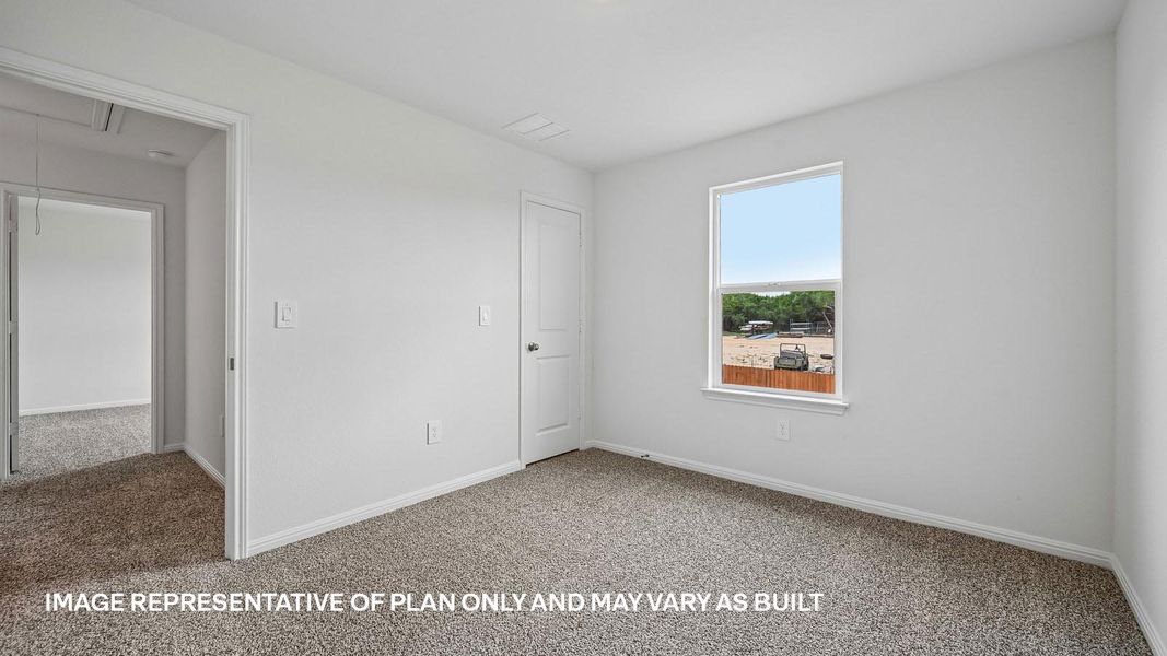Representative unfurnished interior of a home built from the The Nicole by D.R. Horton in Bar W Ranch, Leander (Image 41).