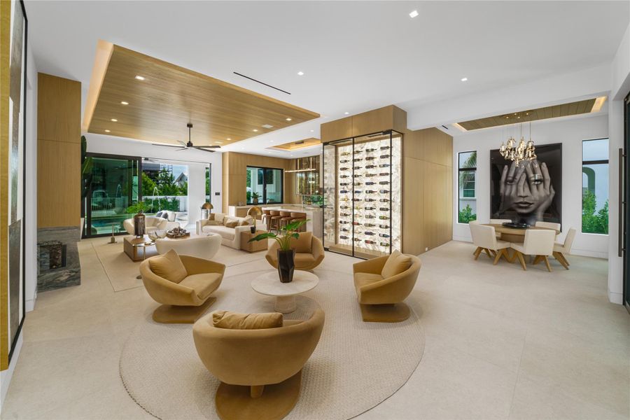 Furnished interior view inside a new home in , Ocean Ridge (Image 84).