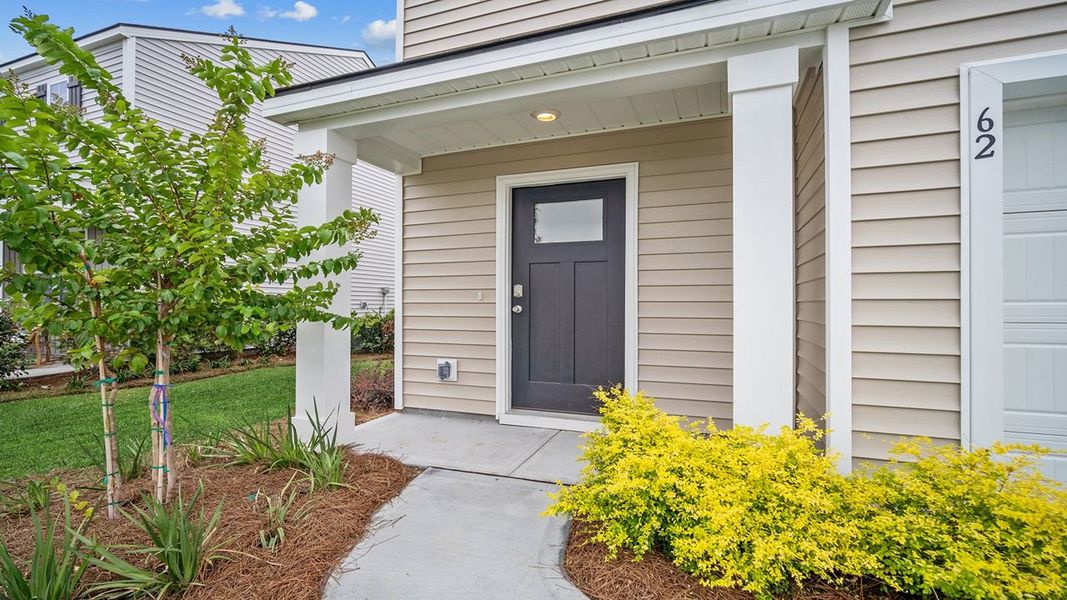 Exterior details and patio area of a home in The Lakes at North Glynn, Brunswick (Image 3).