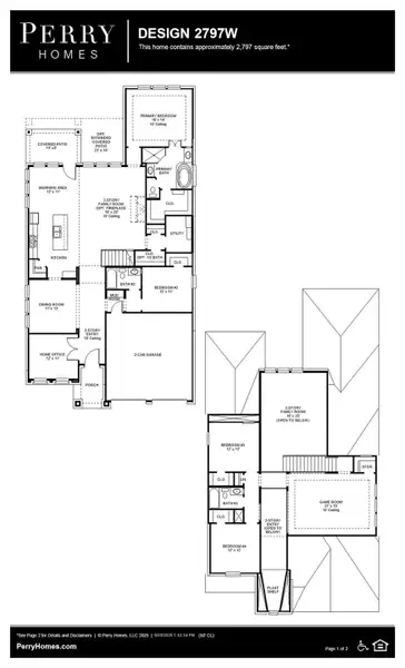 2D floor plan layout of this home in Meridiana, Manvel, TX (Image 6).