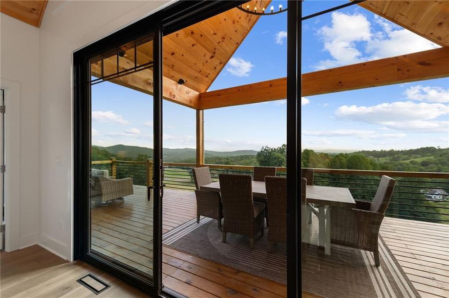 Exterior details and patio area of a home in , Morganton (Image 29).