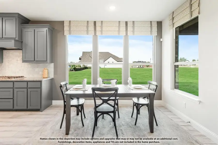 Furnished interior view inside a new home in Hunters Ridge, Crowley (Image 8).