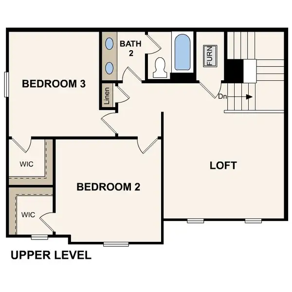 2D floor plan layout for the Meadowlark by Century Communities in Martins Glen, Antioch, TN (Image 3). 2D floor plan layout for the Meadowlark by Century Communities in Martins Glen, Antioch, TN (Image 3).