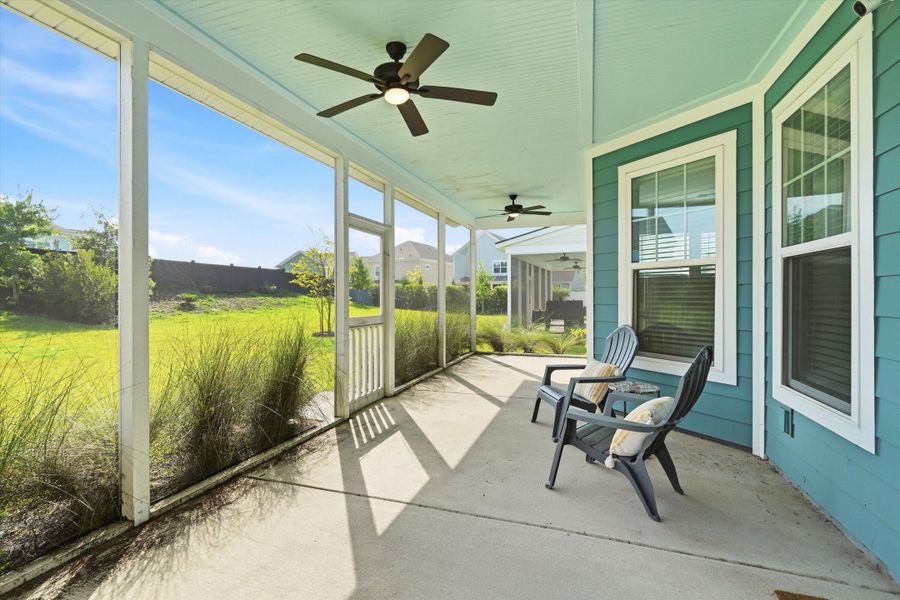 Exterior details and patio area of a home in Nexton - Midtown - The Village Collection, Summerville (Image 23).