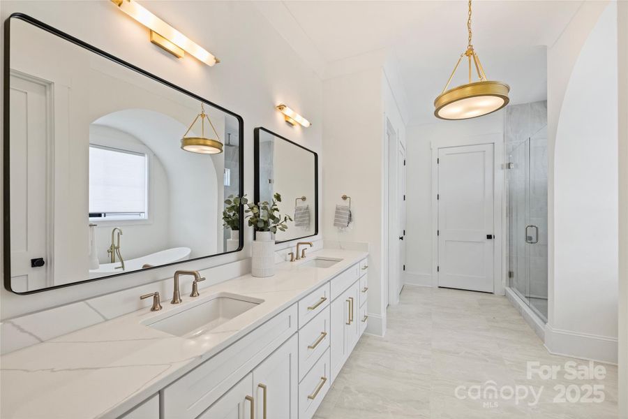 Furnished interior view inside a new home in , Charlotte (Image 10).