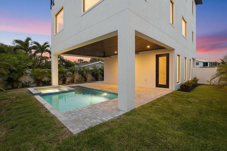 Exterior details and patio area of a home in , Englewood (Image 3).