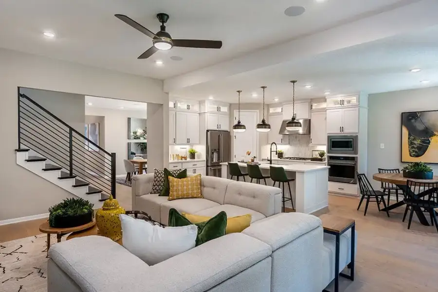 Furnished interior view inside a new home in Parkside on the River, Georgetown (Image 11). Furnished interior view inside a new home in Parkside on the River, Georgetown (Image 11).