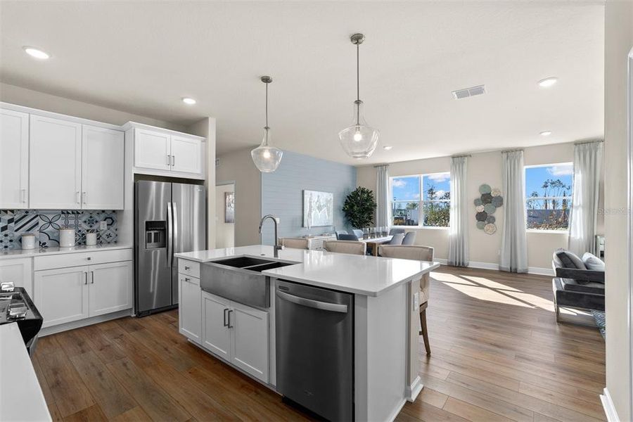 Furnished interior view inside a new home in Meridian Parks, Orlando (Image 12).