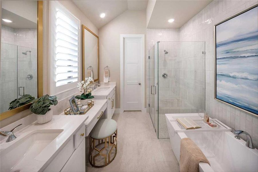 Furnished interior view inside a new home in Sandbrock Ranch: 45ft. lots, Aubrey (Image 3).