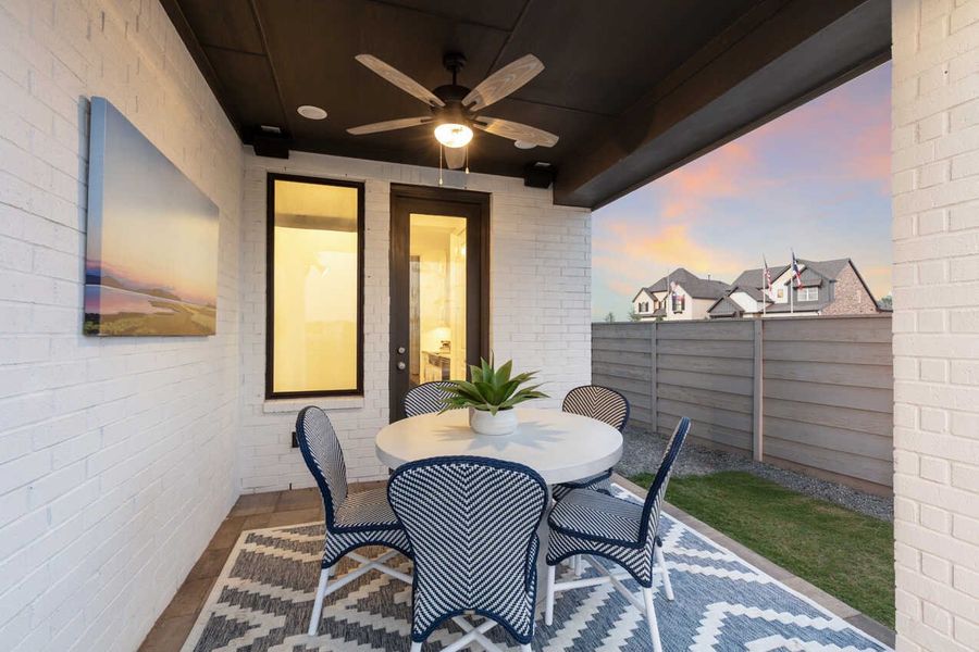 Representative Patio - some options shown