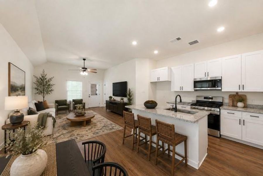 This room has been virtually staged. Furniture and decor shown are computer-generated and not present in the home nor included in the sale of the home. This room has been virtually staged. Furniture and decor shown are computer-generated and not present in the home nor included in the sale of the home.