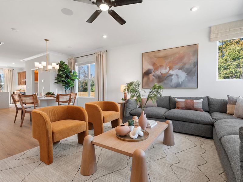 Representative furnished interior of a home built from the Roan by Tri Pointe Homes in Southmont, Charlotte (Image 20). Representative furnished interior of a home built from the Roan by Tri Pointe Homes in Southmont, Charlotte (Image 20).