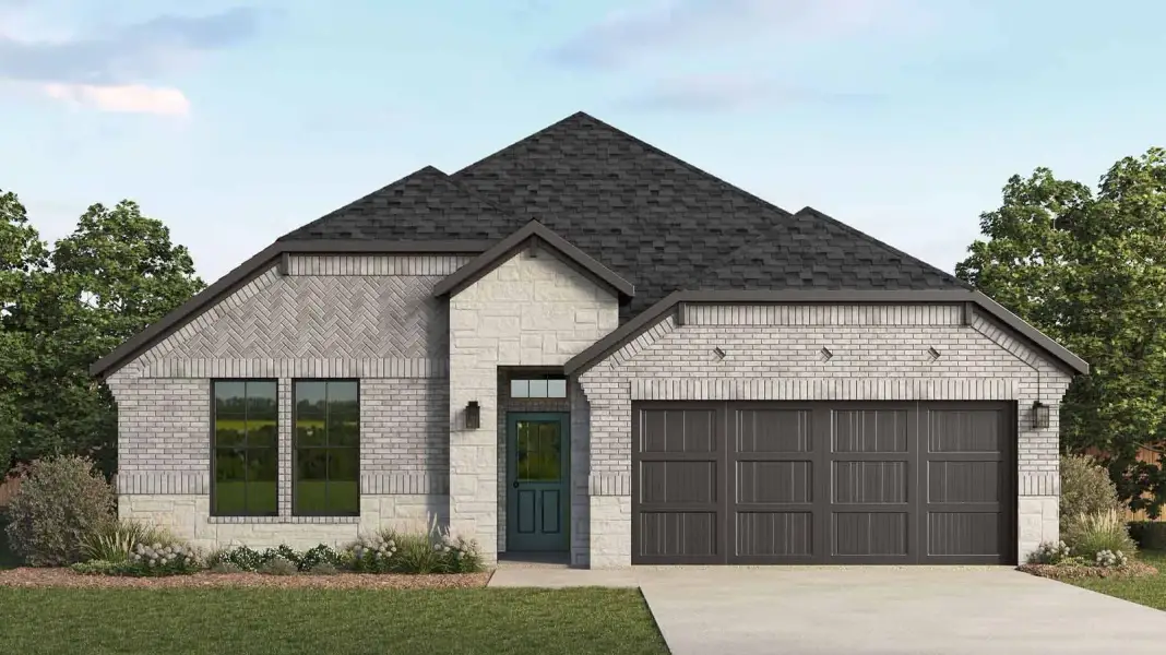 Representative exterior photo of a completed home built from the Colby by D.R. Horton in Lago Mar 60' Homesites, Texas City, TX (Image 23). Representative exterior photo of a completed home built from the Colby by D.R. Horton in Lago Mar 60' Homesites, Texas City, TX (Image 23).