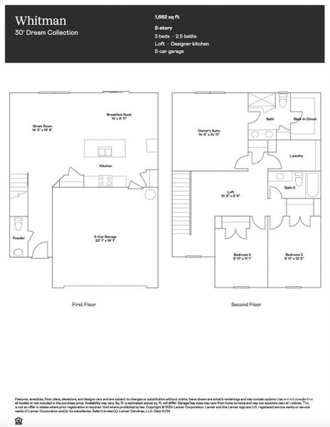 Whitman Floorplan Whitman Floorplan