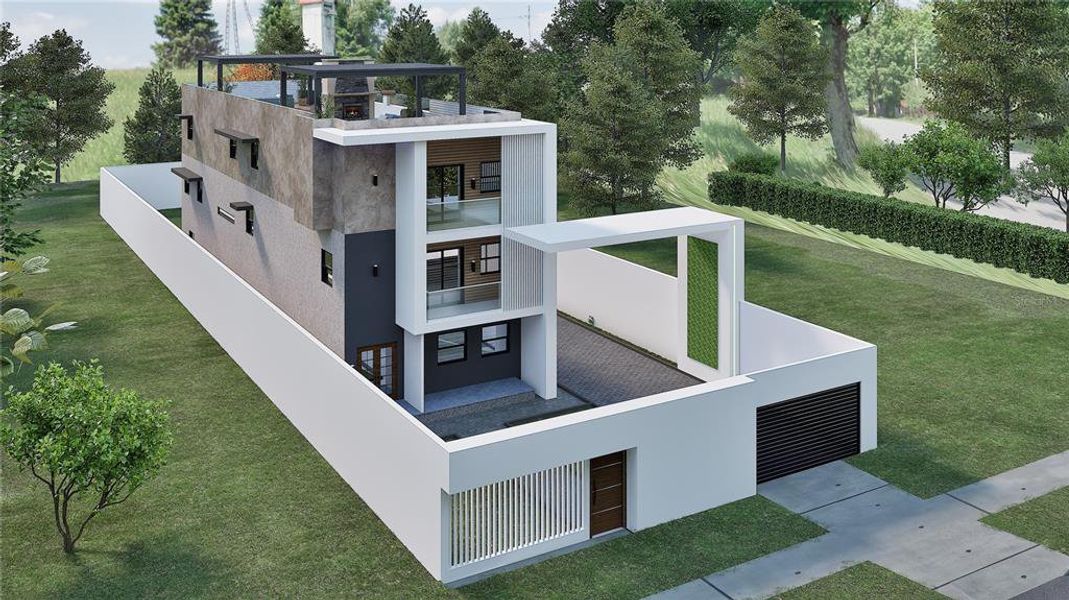 Exterior details and patio area of a home in , Orlando (Image 3).