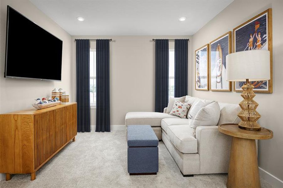 Furnished interior view inside a new home in Lake Mattie Preserve, Auburndale (Image 14).