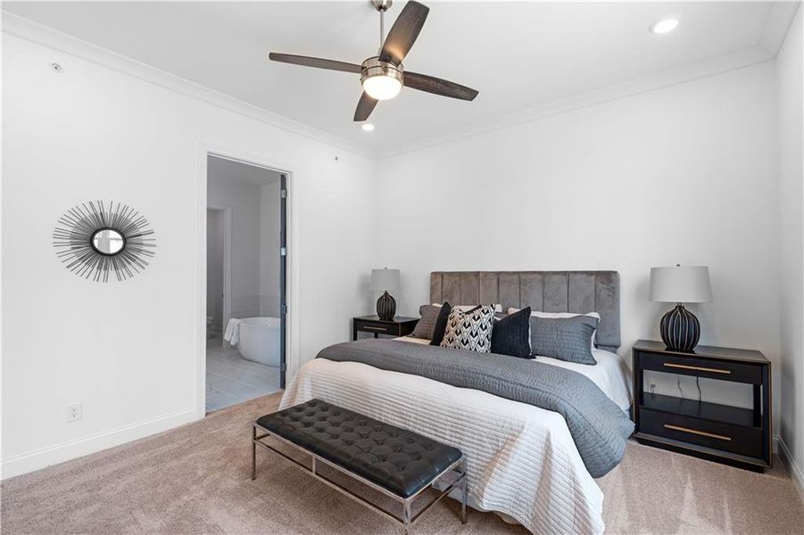 Furnished interior view inside a new home in Waterside Condos, Peachtree Corners (Image 10).