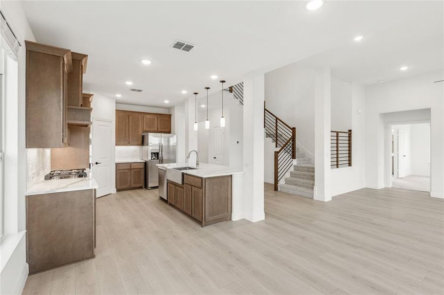 Furnished interior view inside a new home in West Crossing, Anna (Image 11). Furnished interior view inside a new home in West Crossing, Anna (Image 11).