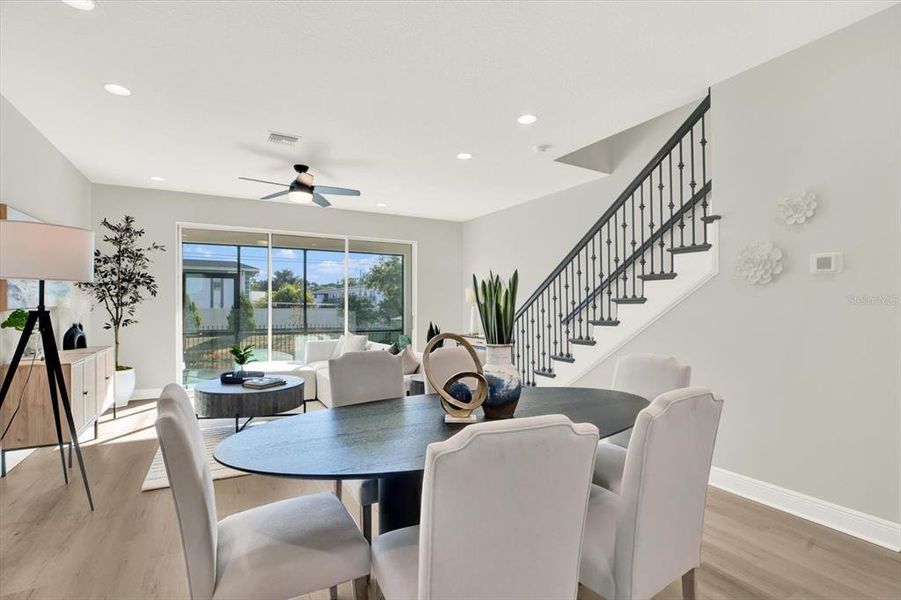 Furnished interior view inside a new home in The Towns At Long Bayou, Seminole (Image 23). Furnished interior view inside a new home in The Towns At Long Bayou, Seminole (Image 23).