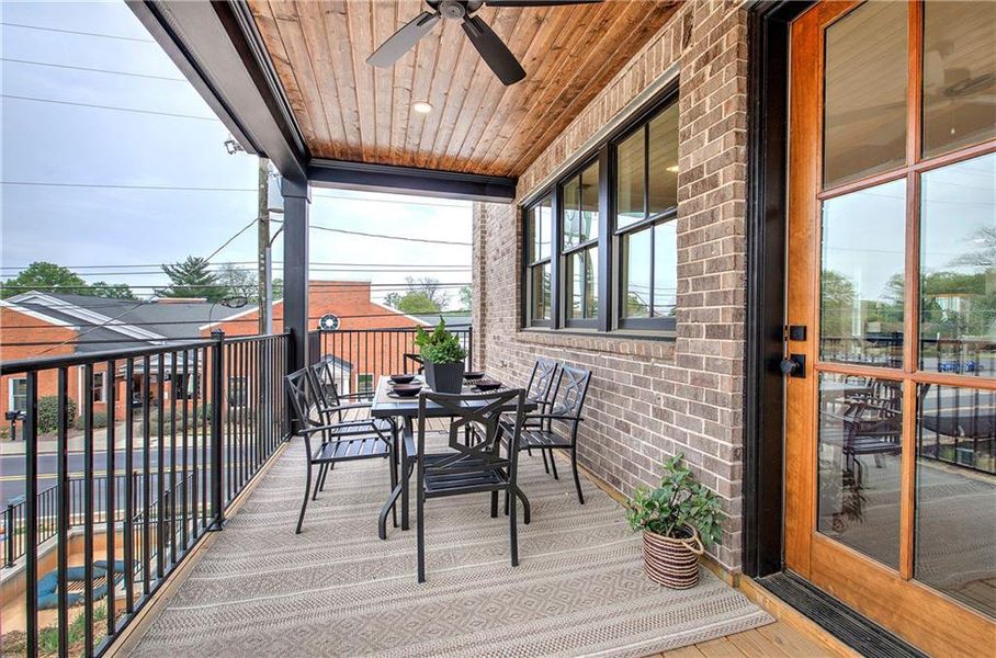 Exterior details and patio area of a home in , Cartersville (Image 31).