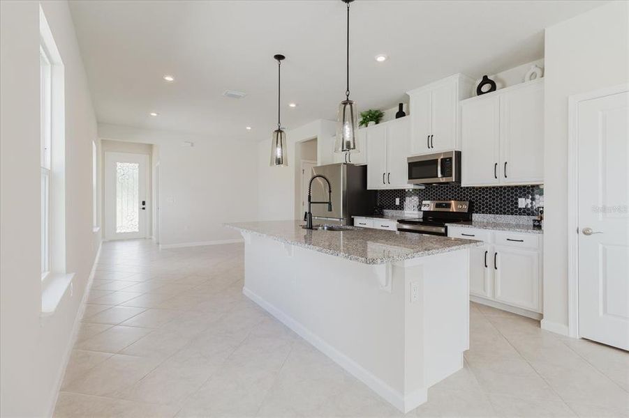 Looking back at front door