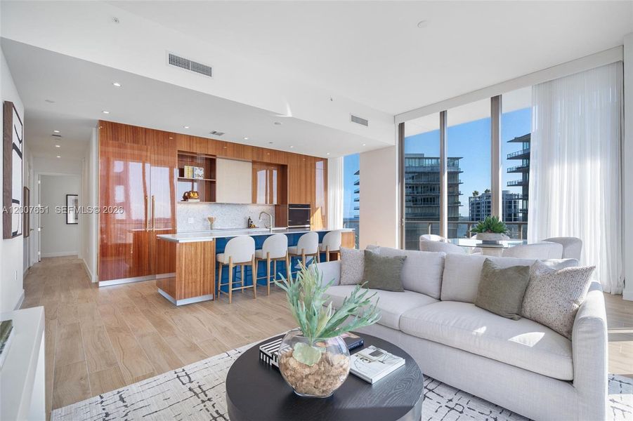 Furnished interior view inside a new home in , Miami (Image 4).