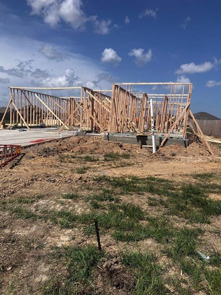 In-progress construction of a new home in Westland Ranch 50' Homesites, League City, TX (Image 3).