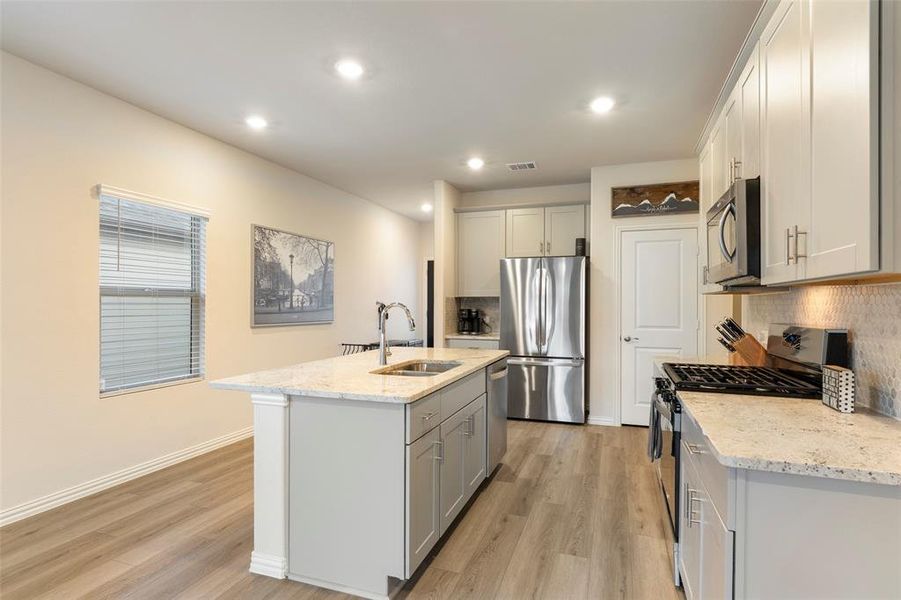 Furnished interior view inside a new home in Lakehaven - Spring Series, Farmersville (Image 11).