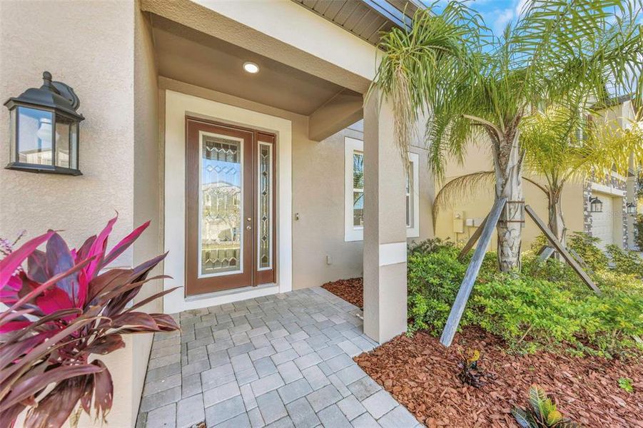Exterior details and patio area of a home in , Zephyrhills (Image 22).