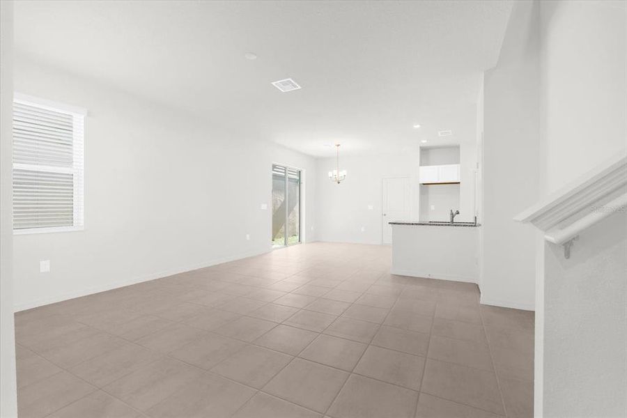 Spacious, unfurnished interior of a new home in Bellaviva III at Westside, Davenport (Image 11).