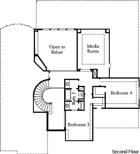 2D floor plan layout for the Anahuac by Coventry Homes in Hillstead, Lavon, TX (Image 5). 2D floor plan layout for the Anahuac by Coventry Homes in Hillstead, Lavon, TX (Image 5).
