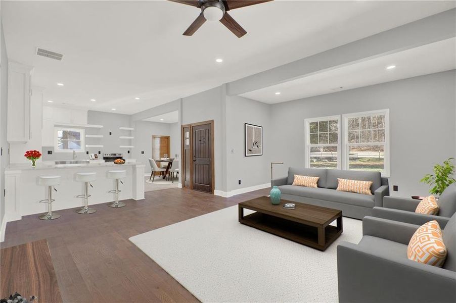 Furnished interior view inside a new home in , Rockmart (Image 12).